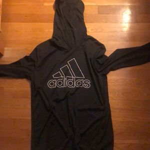 Black and white Adidas shirt